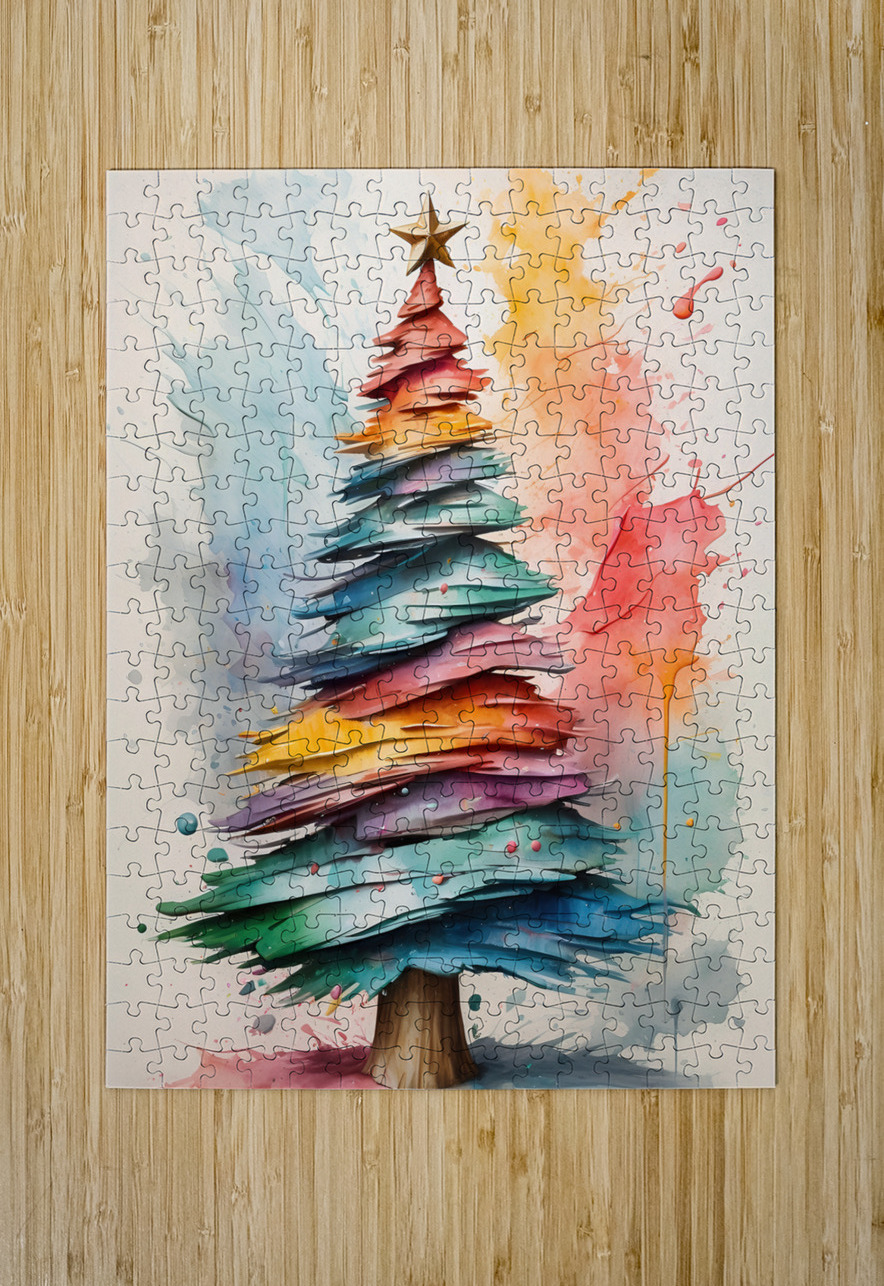 Christmas tree artvi Puzzle printing