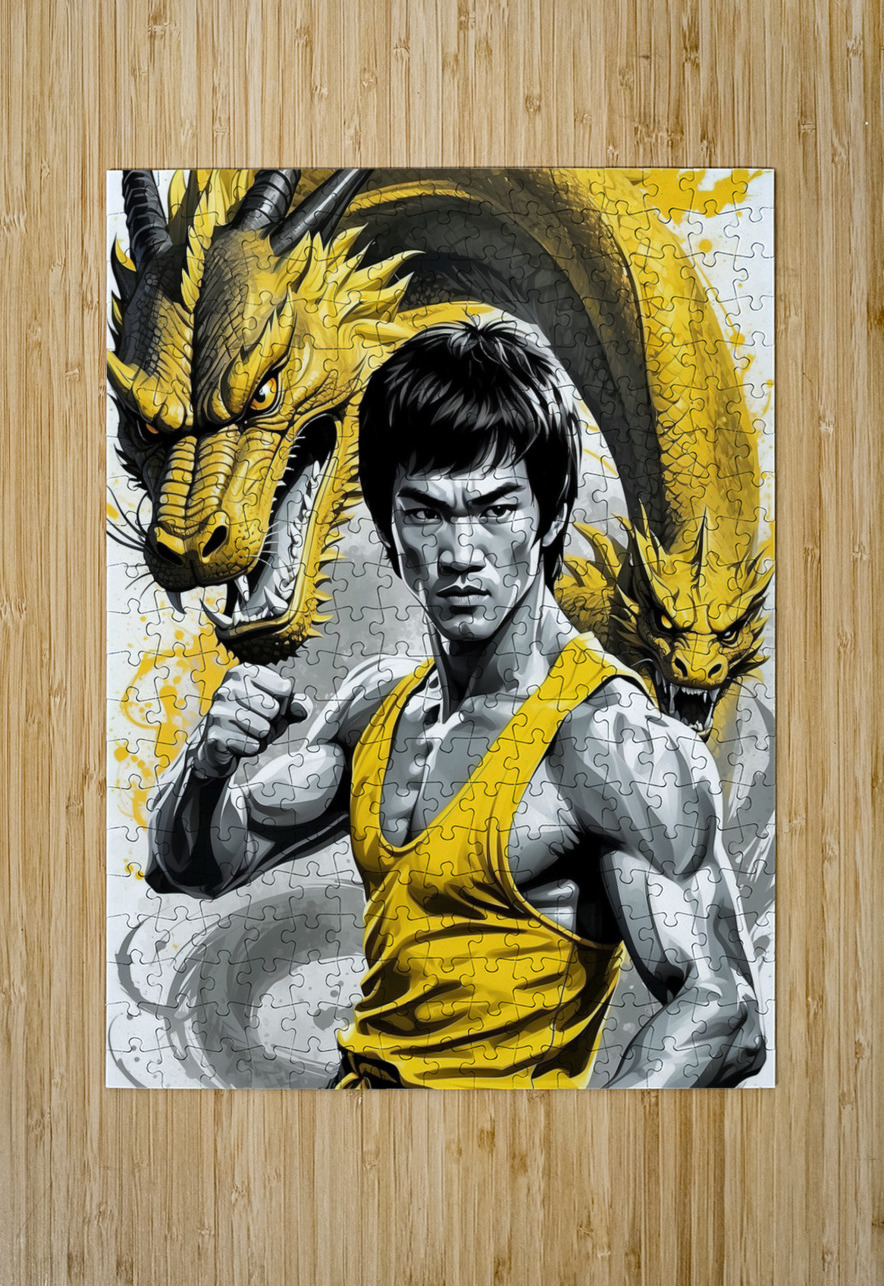 Bruce Lee artvi Puzzle printing