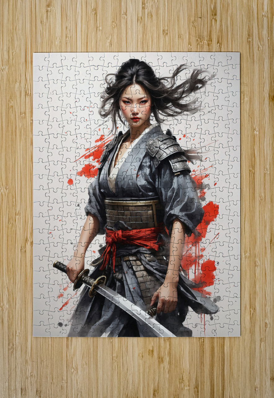 japanese ninja warrior artvi Puzzle printing