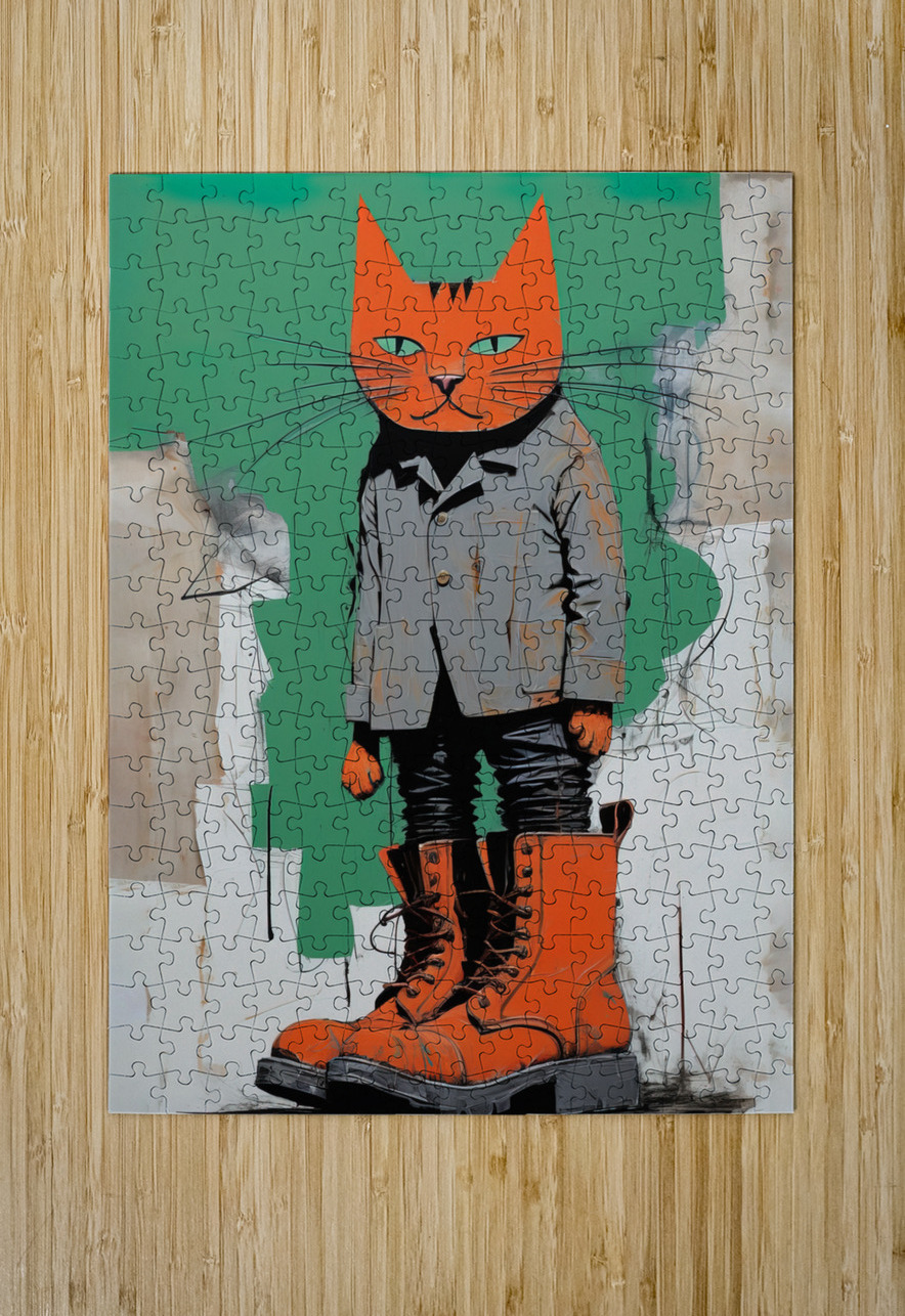 the cat with boots artvi Puzzle printing