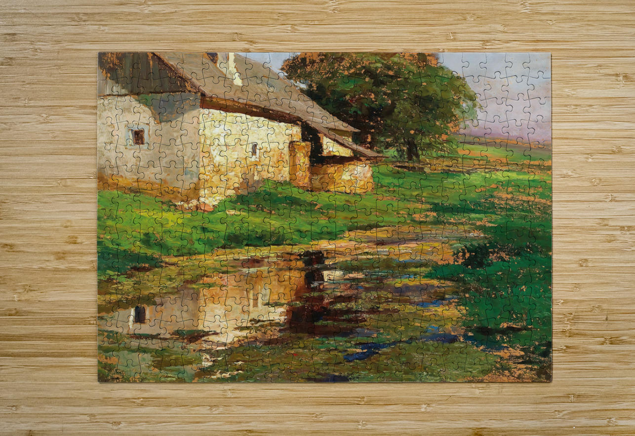 The pond behind the house Row One Brand Puzzle printing