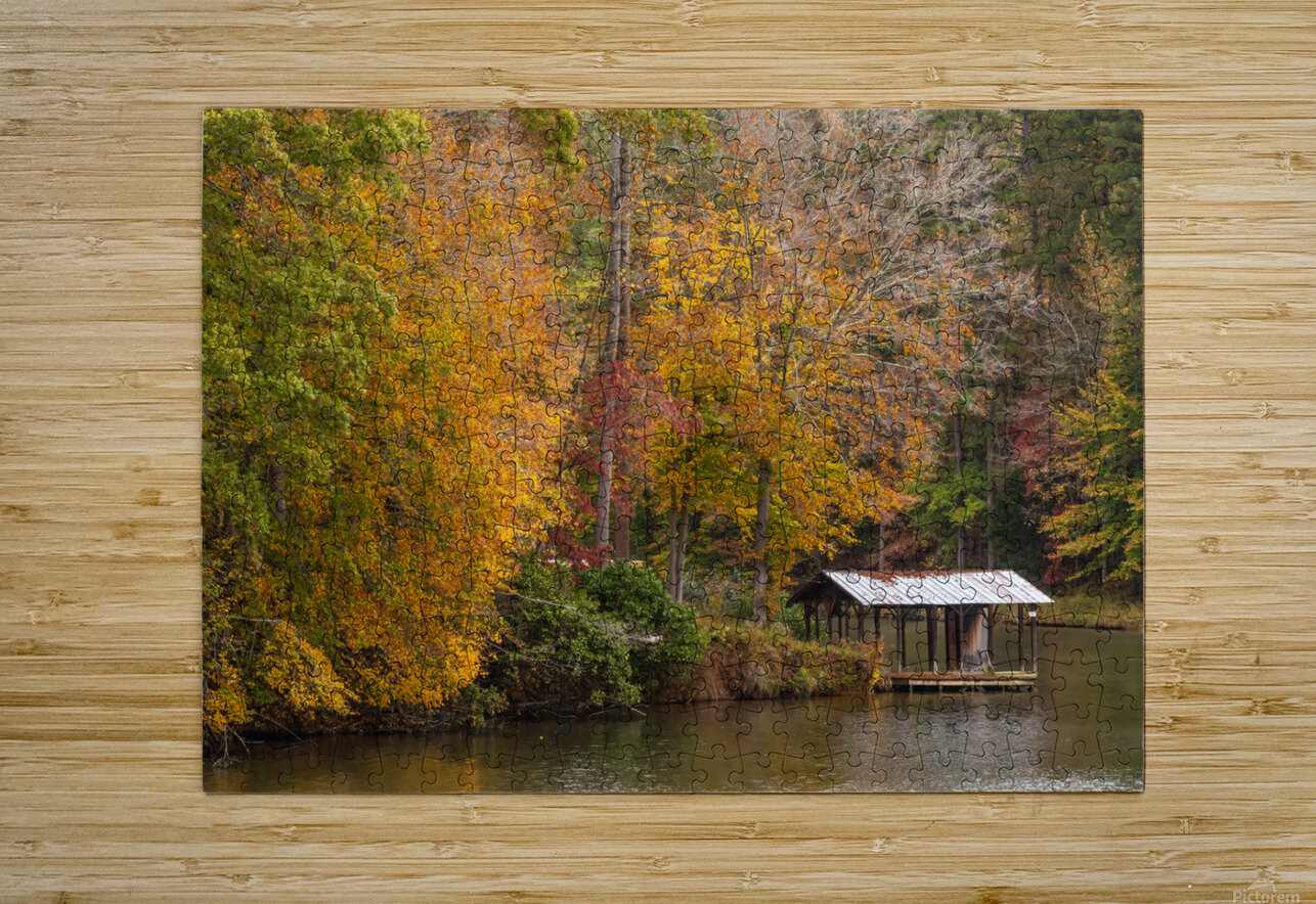Fall at Hyco Lake Dwayne Reaves Puzzle printing