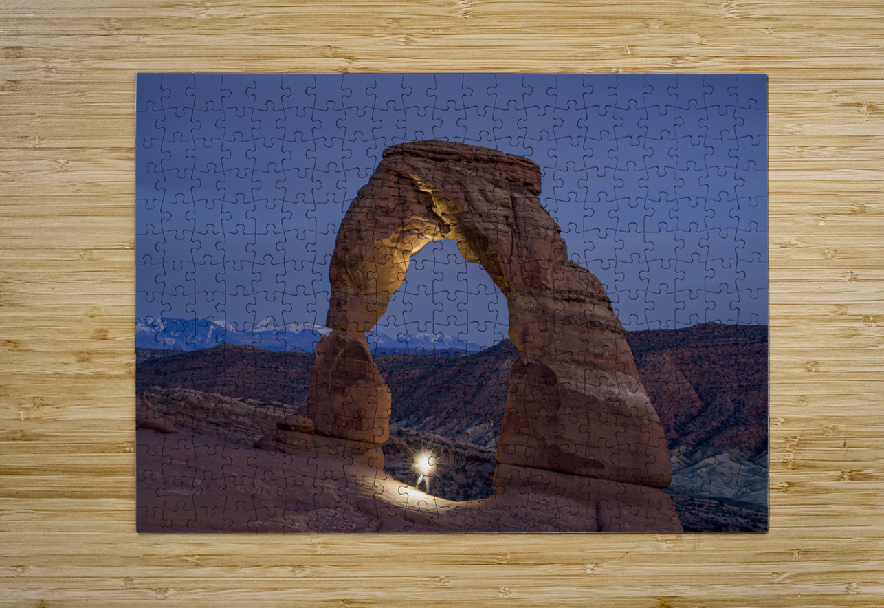 After Dusk at Delicate Arch Geoffrey Prior Puzzle printing