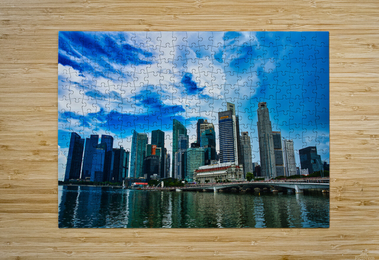 Marina Bay Skyline Singapore AM Productions Puzzle printing