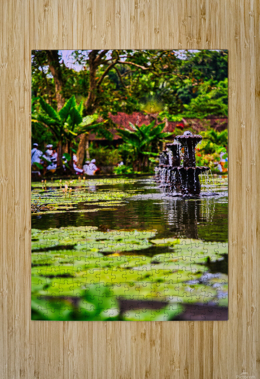 Tranquil Fountain — Bali Gardens AM Productions Puzzle printing
