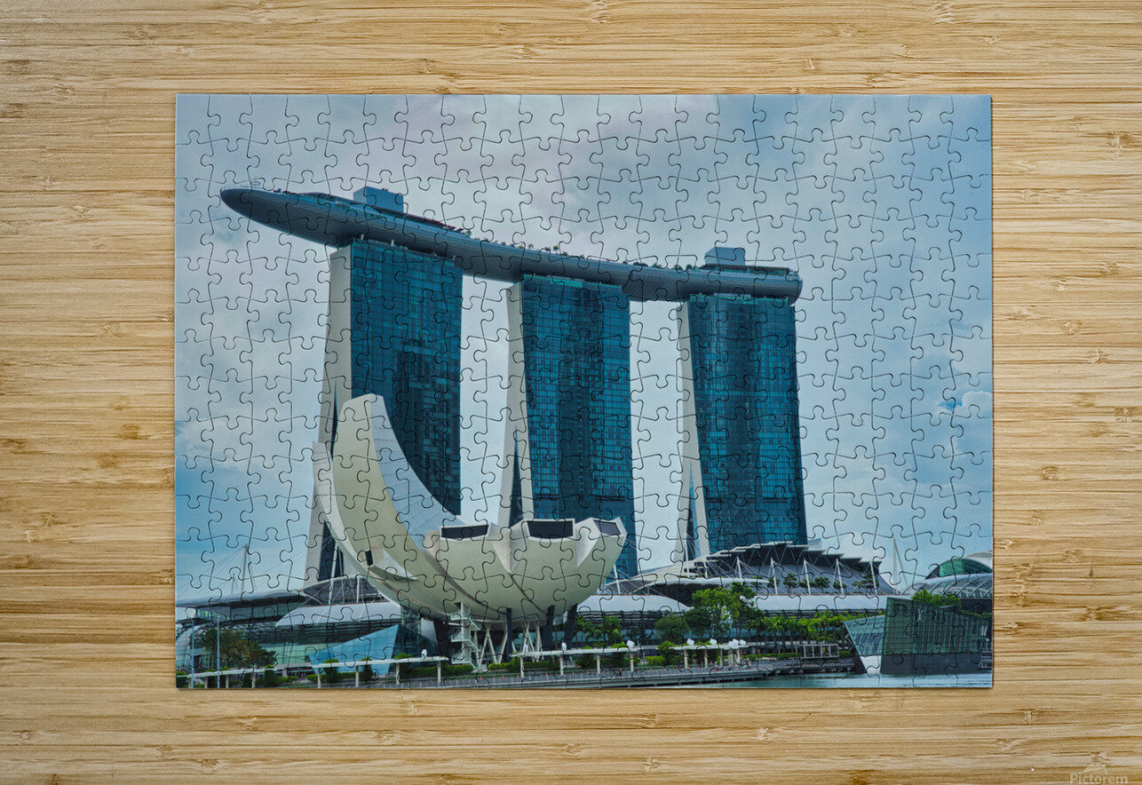 Marina Bay Sands Hotel – Singapore Skyline AM Productions Puzzle printing