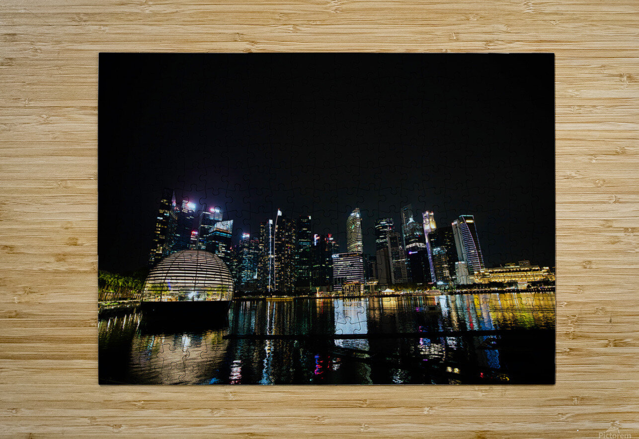 Reflections of Marina Bay AM Productions Puzzle printing