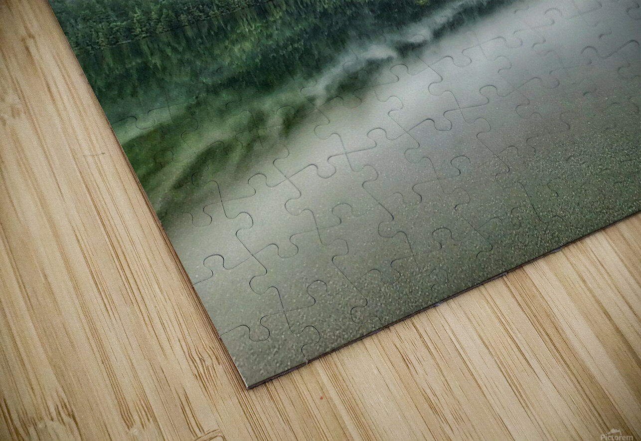 Cameron Lake Low Clouds Adam Copp Puzzle