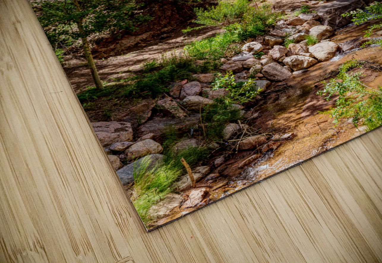 Colorado Forest Creek And Mountains Jennifer White Puzzle