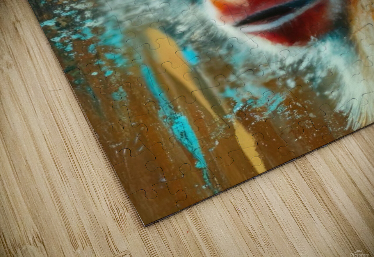 Oil Paint Animals Monkey: Oil Painting with a monkey Yulemni DelcidGracia Puzzle