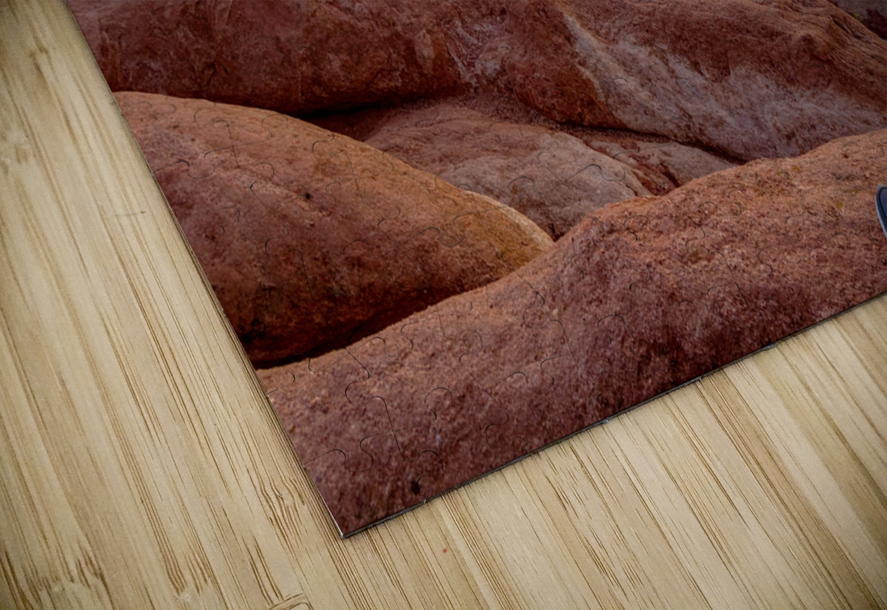 Feet On The Mountain Ledge At Sunset Jennifer White Puzzle