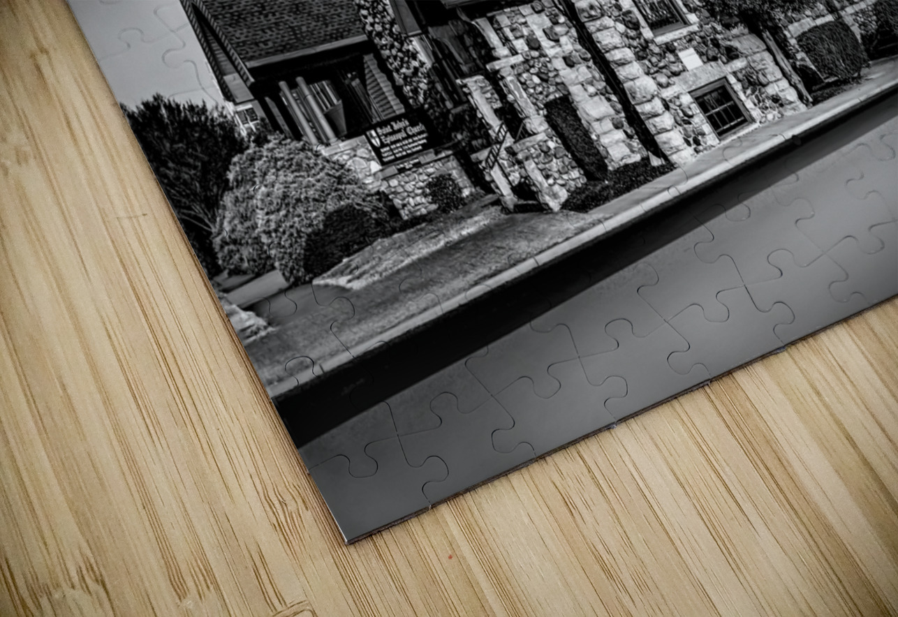 St. Johns Episcopal Church Grayscale Shelia Hunt Photography Puzzle