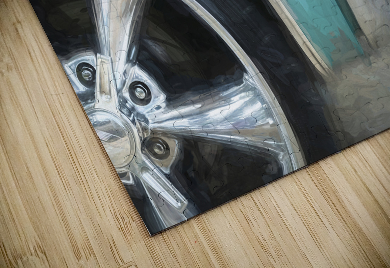 1965 Blue Chevrolet Impala SS Convertible X4 5 Rich Franco Puzzle