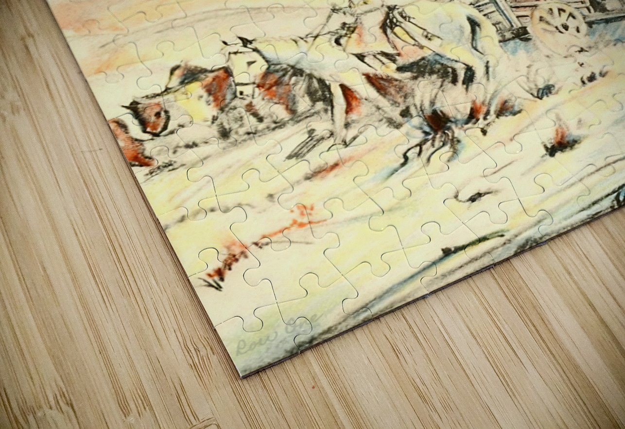 1930s western art Row One Brand Puzzle