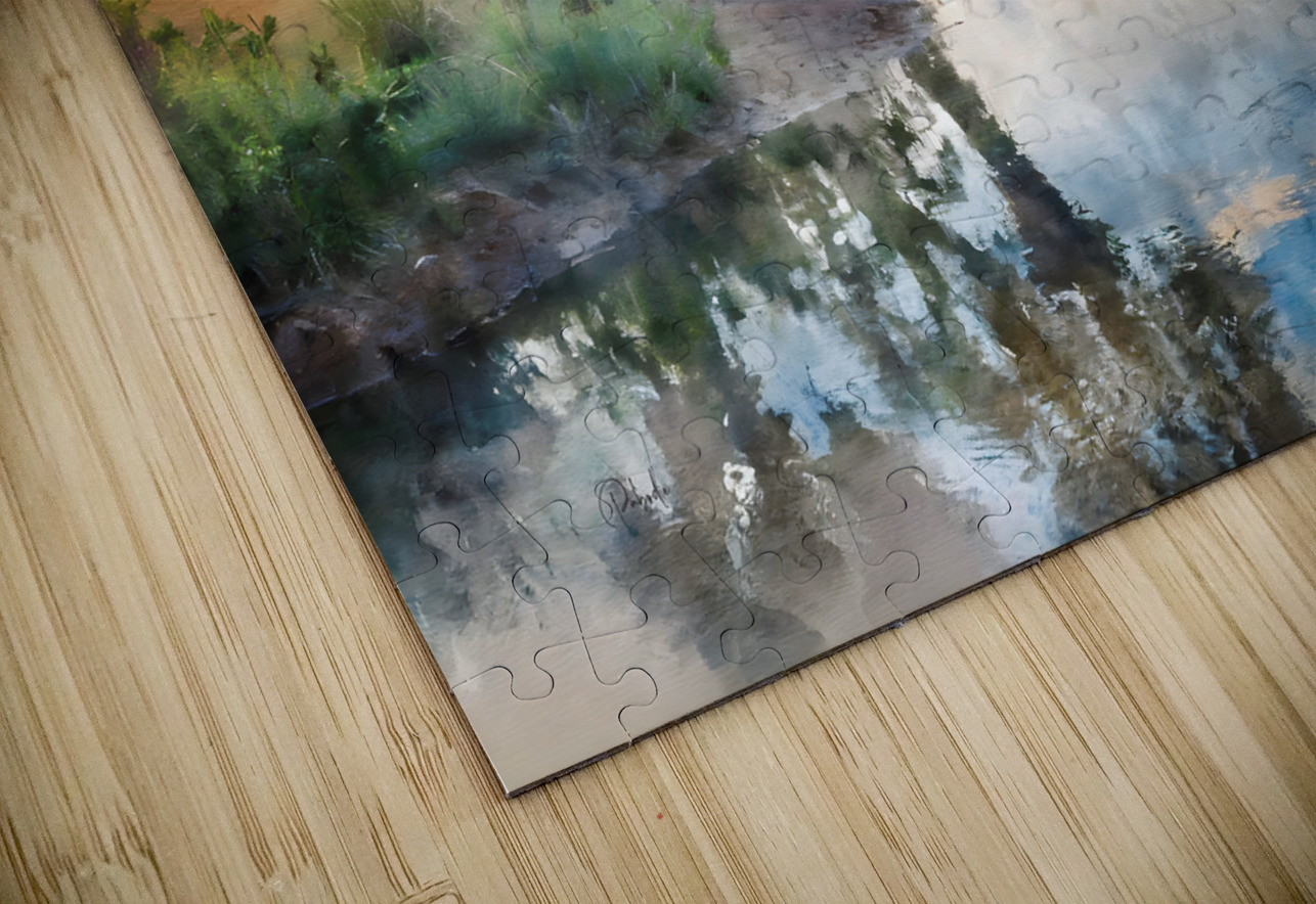 Bayou Sunrise Reflections Pabodie Art Puzzle