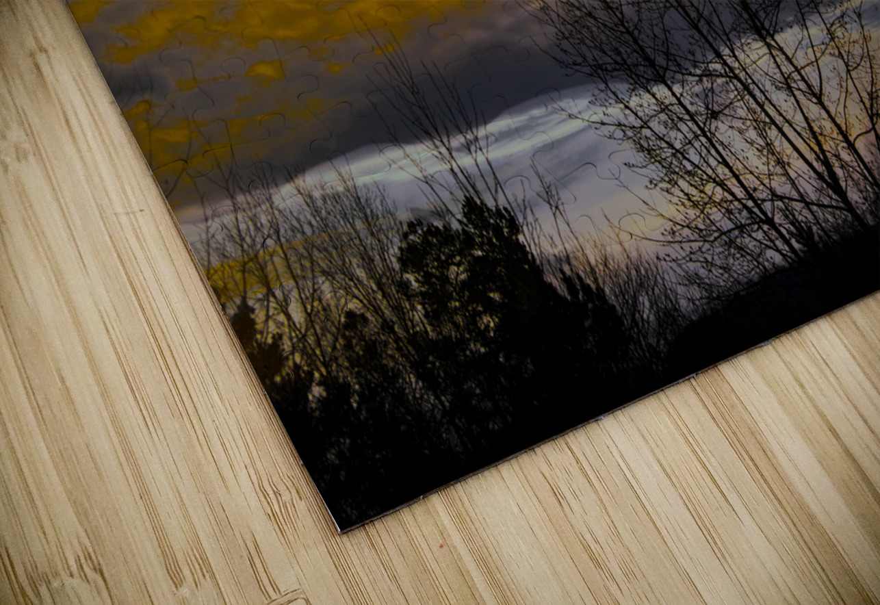 Winter Weather Fire in the Sky Norma Brandsberg Photography Puzzle