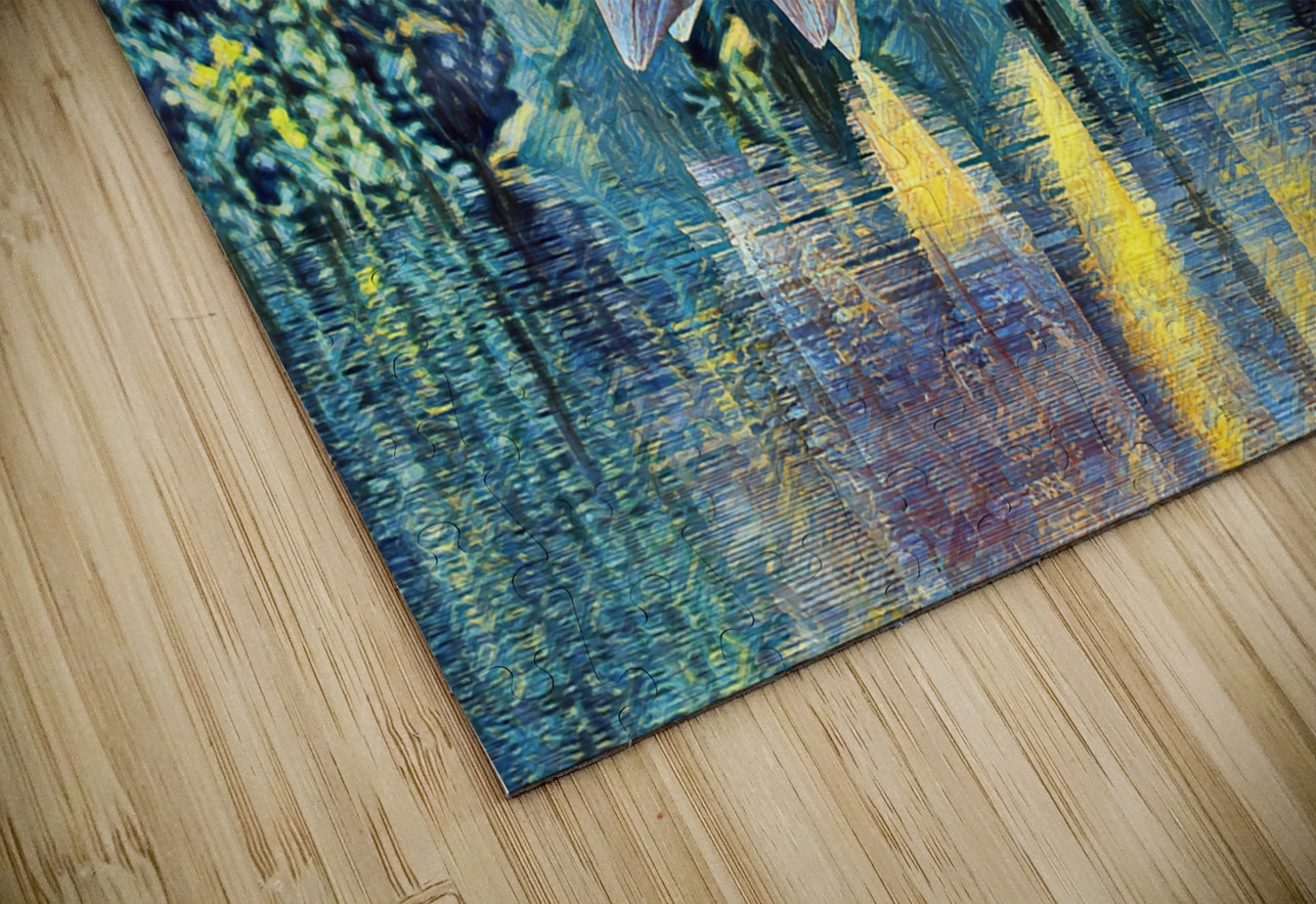 ArtXcl 147 Dahlias Flowers impressionist-paint-style Arte Fino Puzzle