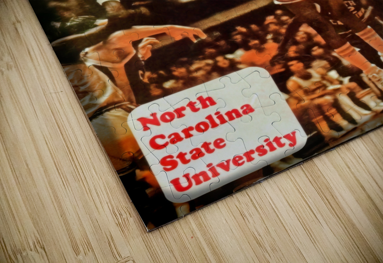 1977 NC State Basketball Throwback Art Row One Brand Puzzle
