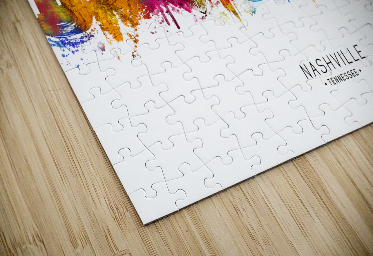 Nashville Tennessee Skyline Towseef Dar Puzzle