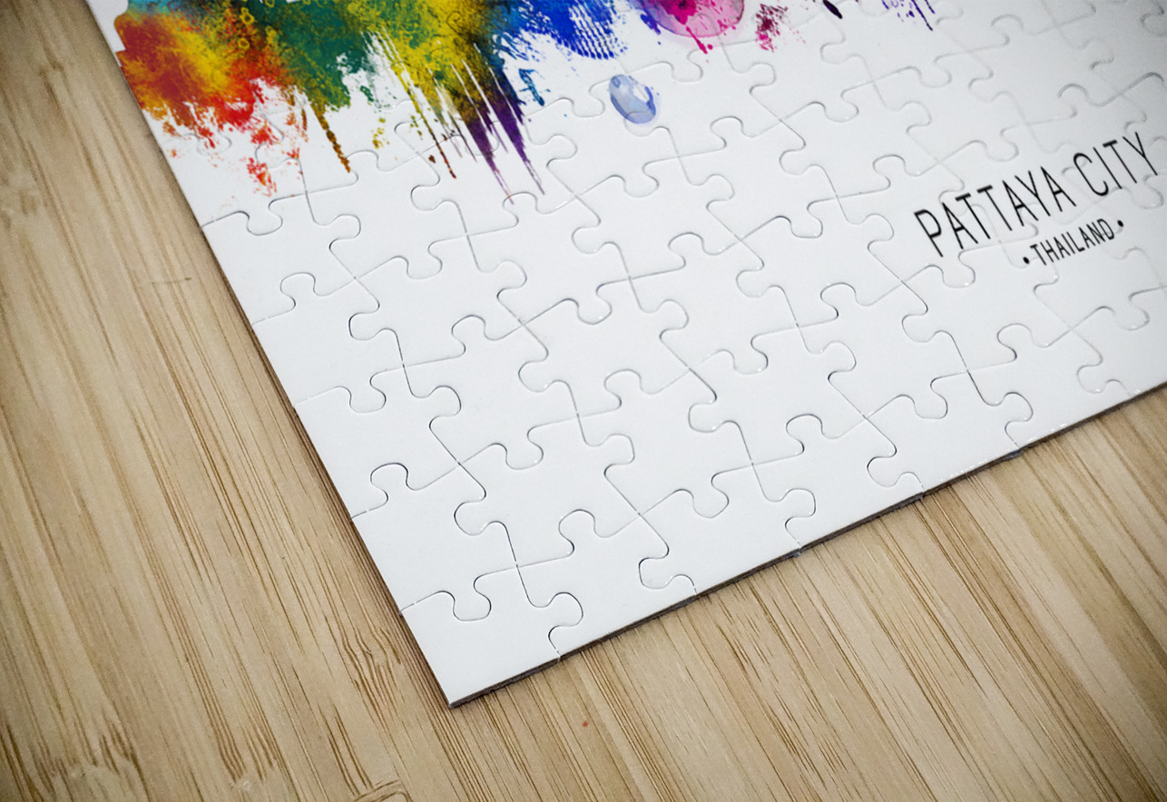 Pattaya City Thailand Skyline Towseef Dar Puzzle