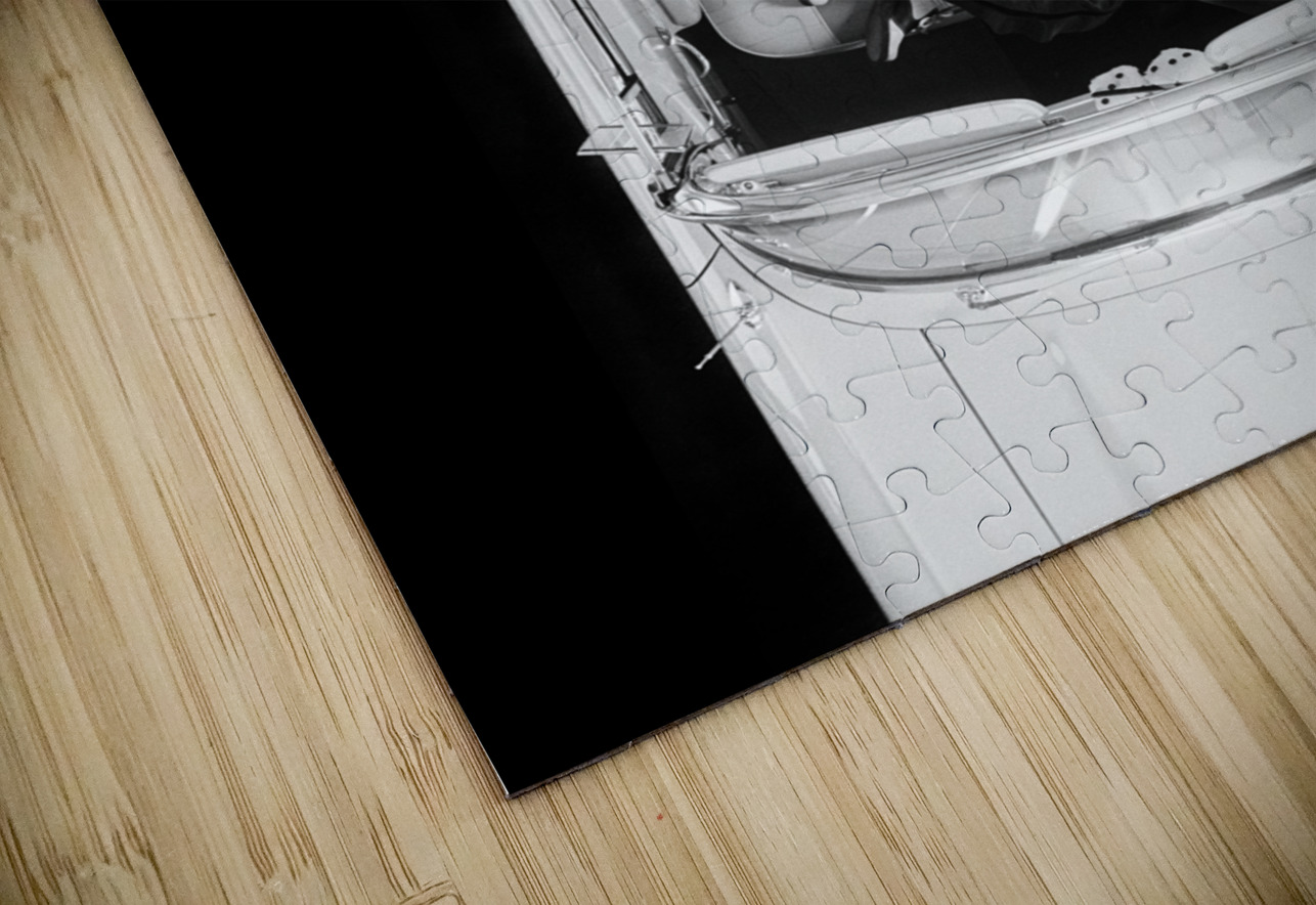 1950s TWO TEEN COUPLES IN CONVERTIBLE CAR 194090 Panoramic Images Puzzle