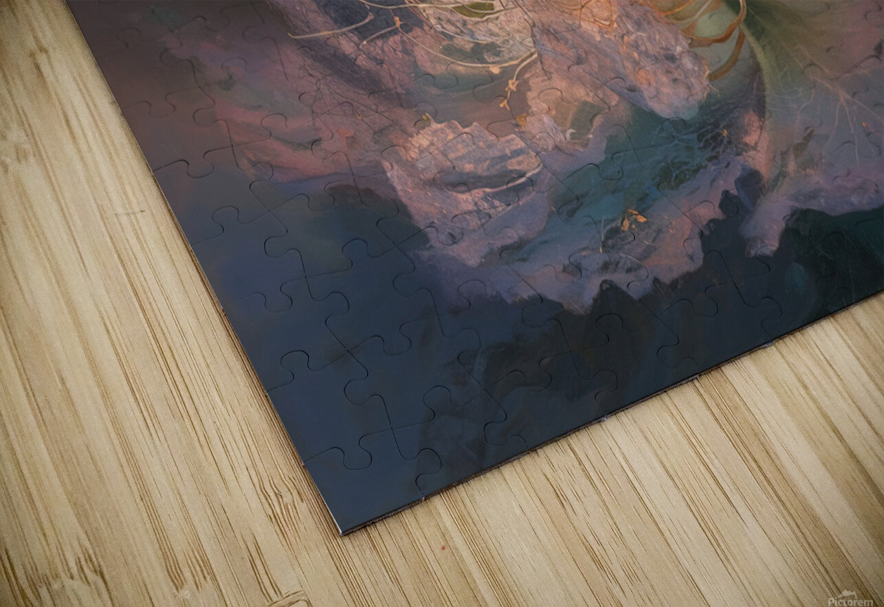 abstract oil painting that captures the essence of flowers  13 hesh4 Puzzle