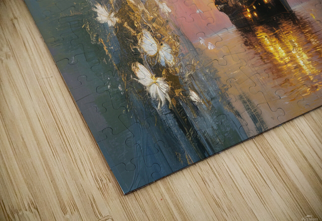 abstract oil painting that captures the essence of flowers  17 hesh4 Puzzle