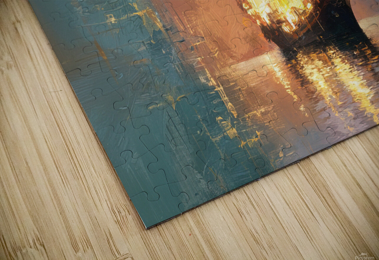 abstract oil painting that captures the essence of flowers  41 hesh4 Puzzle