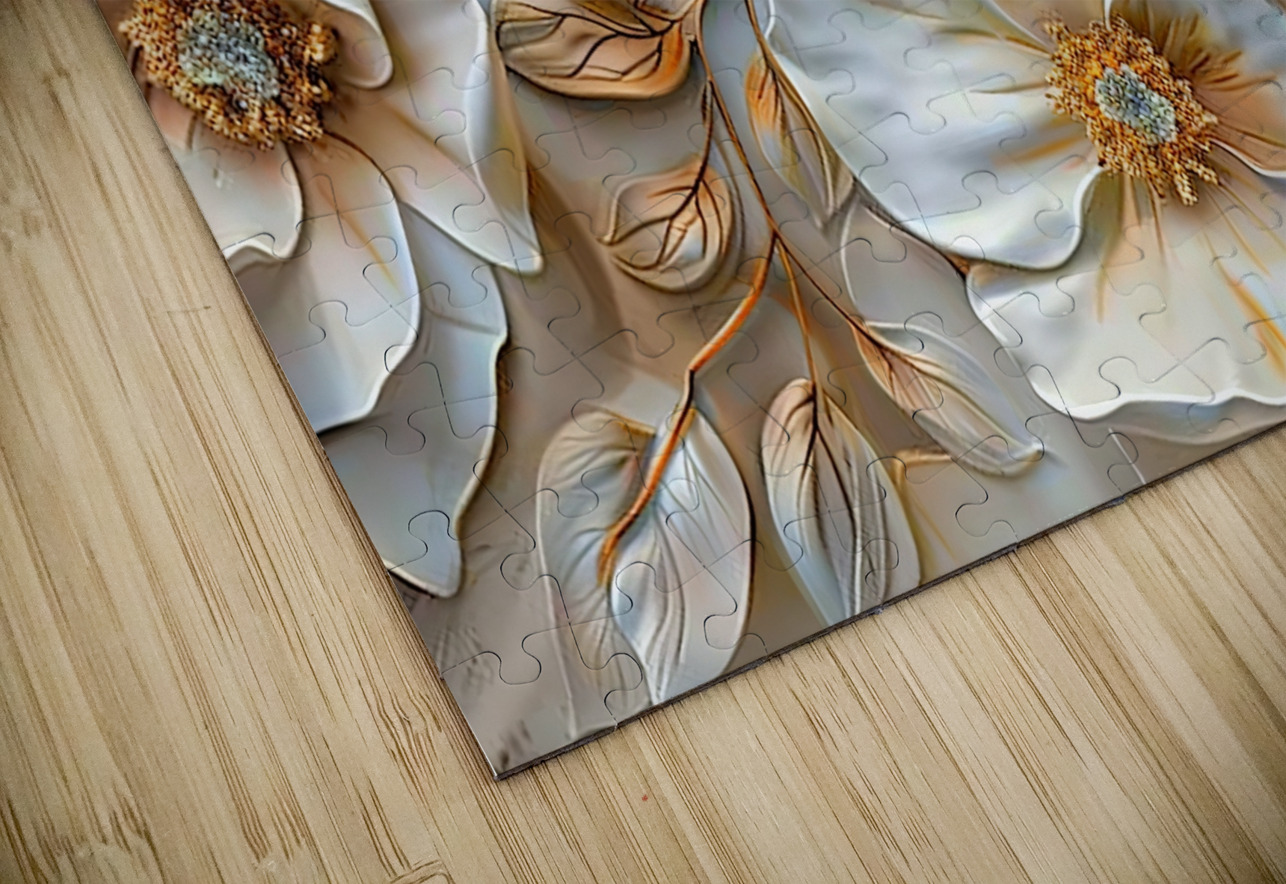 White flowers 2 George Bloise Puzzle