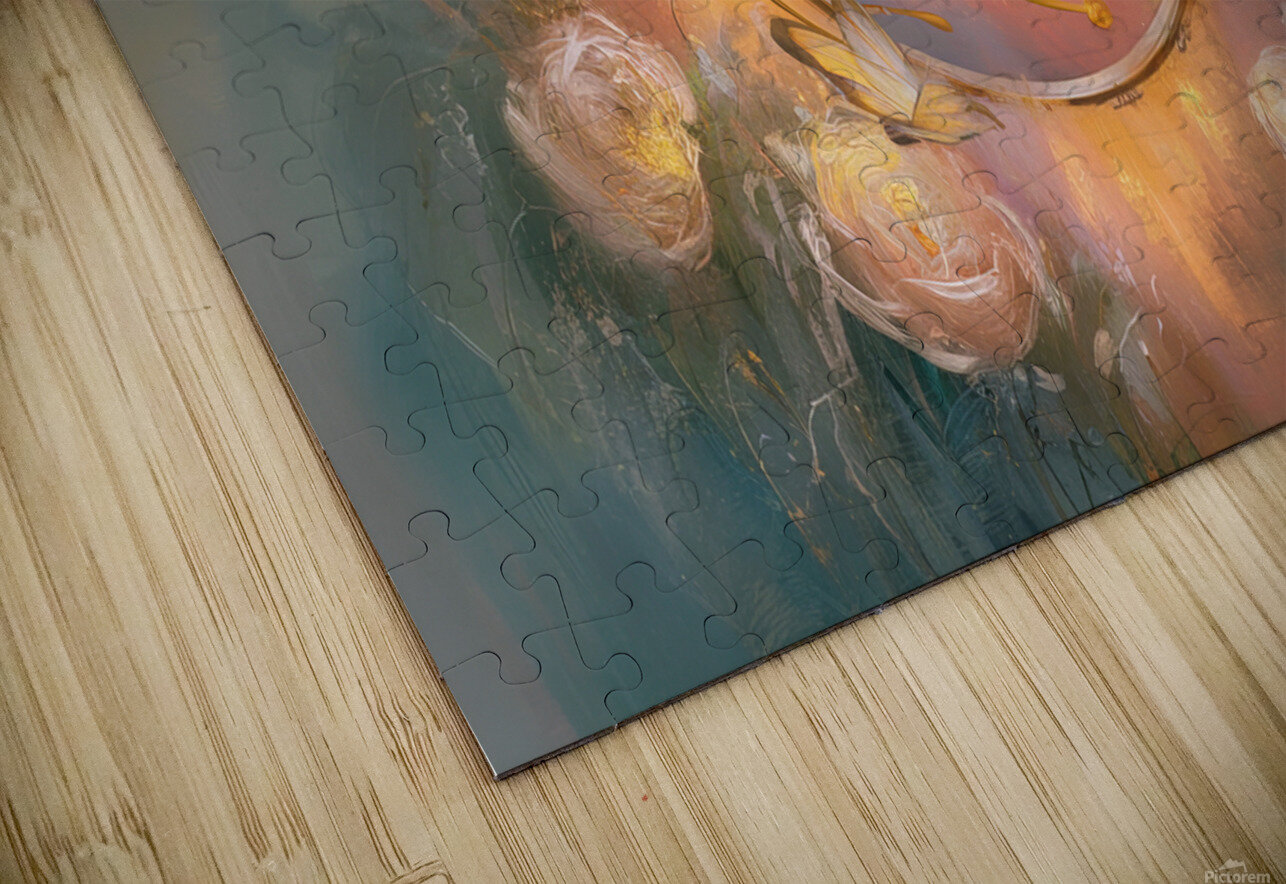 abstract oil painting that captures the essence of flowers  8 hesh4 Puzzle