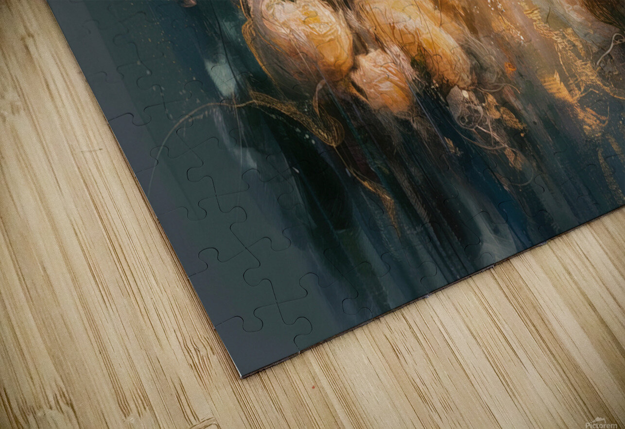 abstract oil painting that captures the essence of flowers  11 hesh4 Puzzle