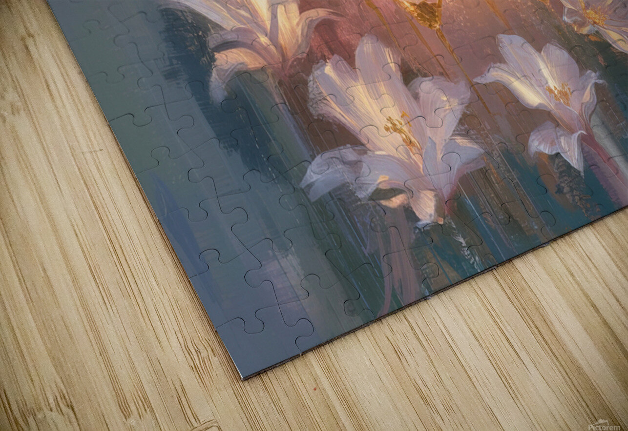 abstract oil painting that captures the essence of flowers  39 hesh4 Puzzle