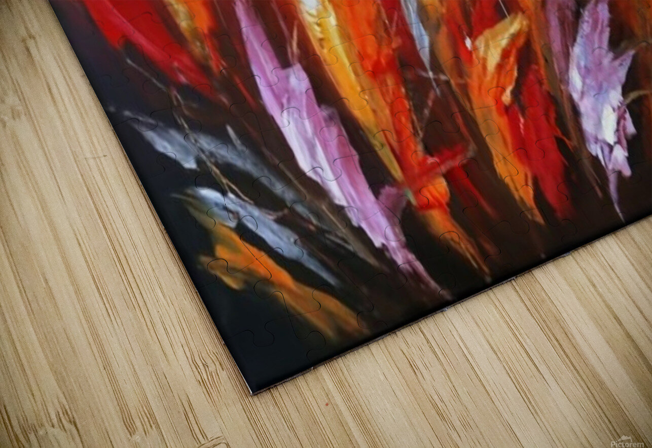Abstract Feather Oil Painting on Canvas nadir amar Puzzle
