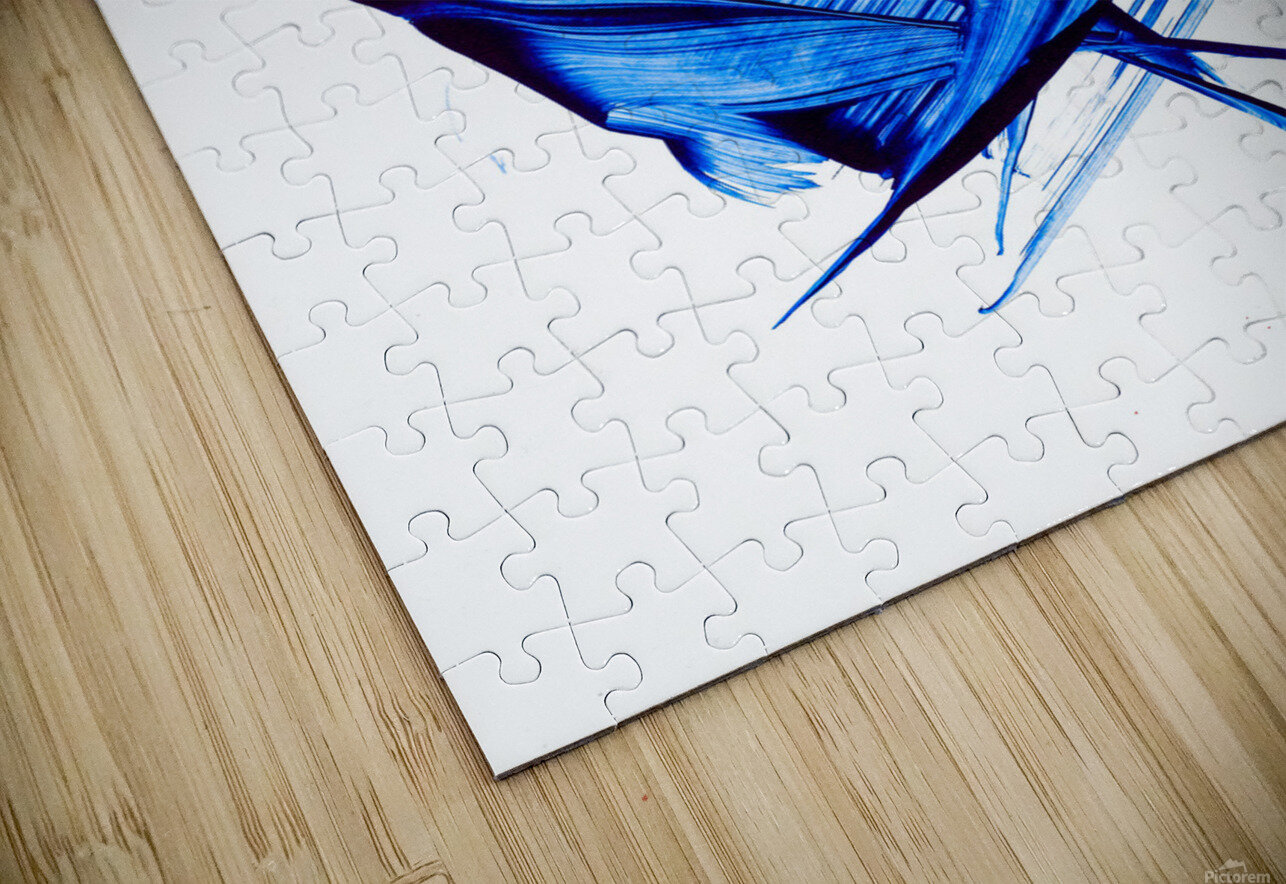 Abstract blue painting.   TAHDAINI Puzzle