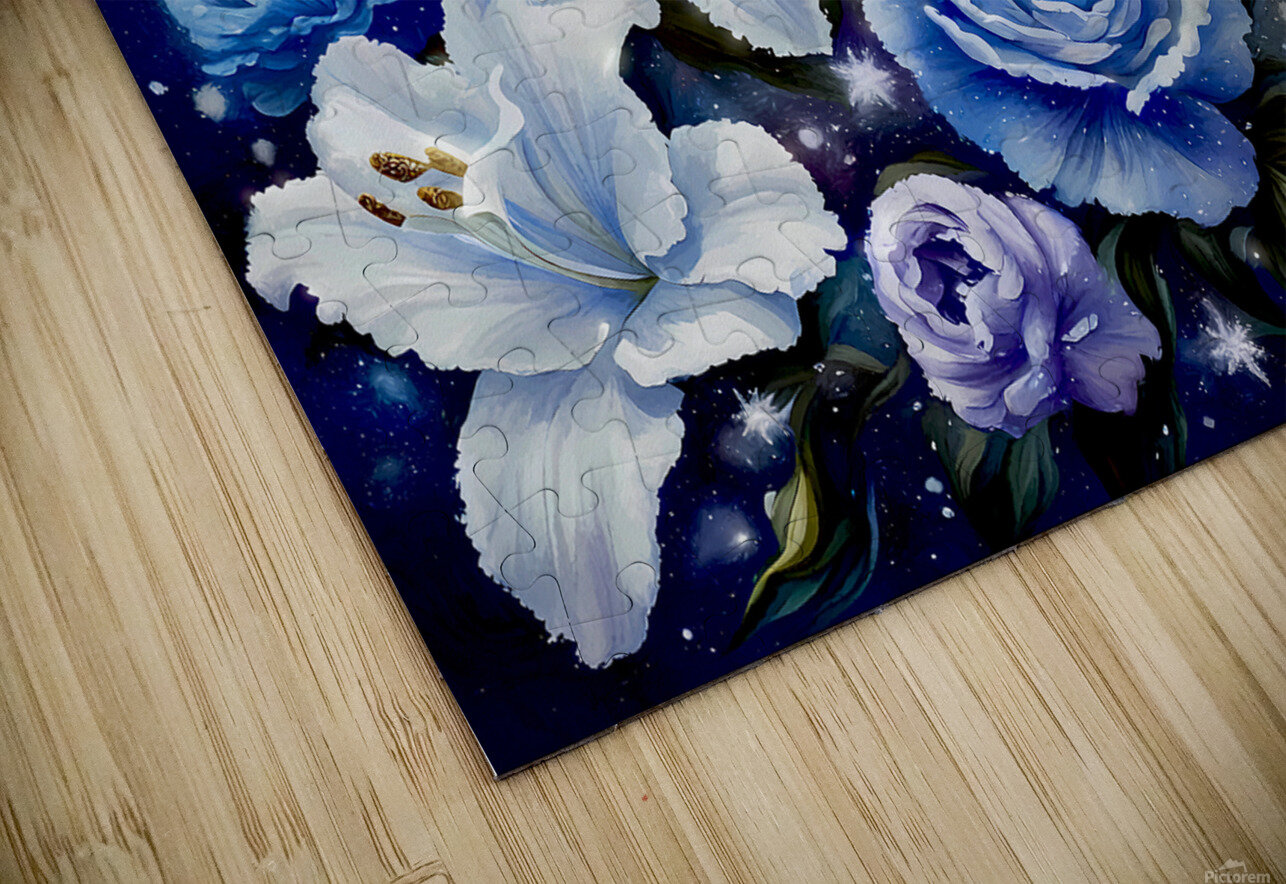 Blue Florals Pennie McCracken   Endless Skys Puzzle