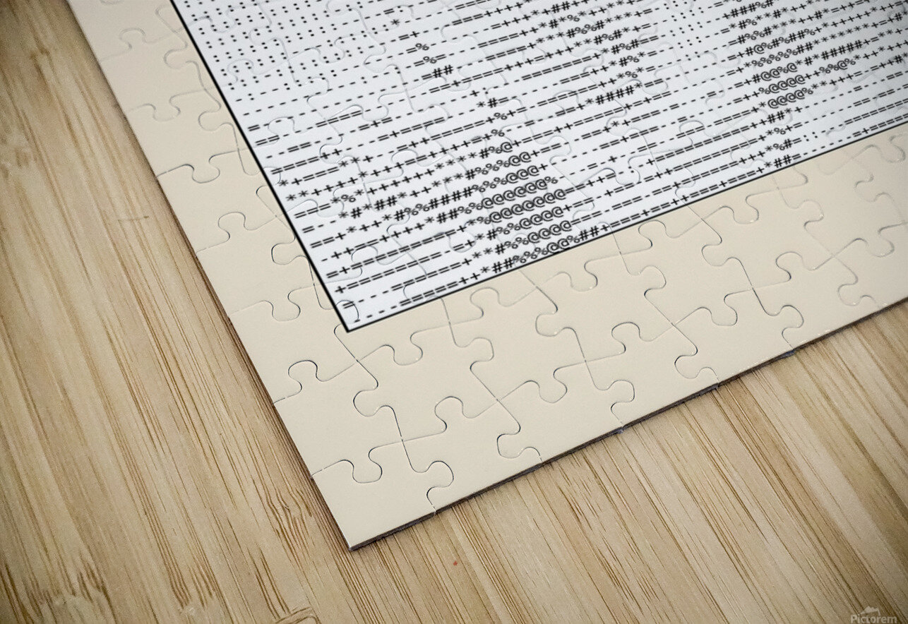 Portret van Florence Owens Thompson ascii art Doa Project Puzzle