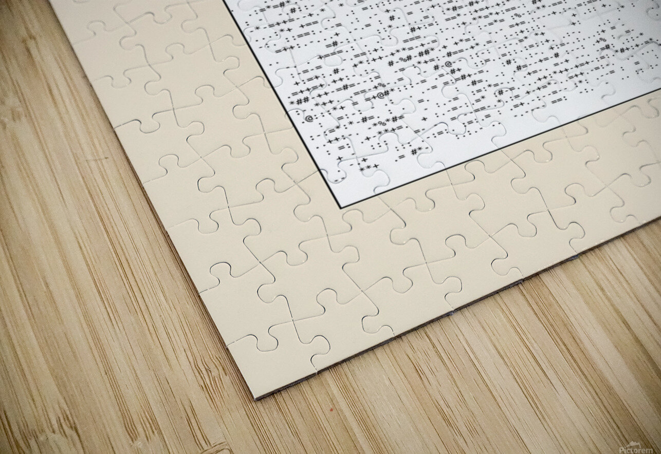 Self portrait – Leonardo da Vinci Ascii art Doa Project Puzzle