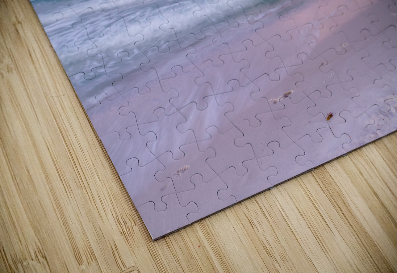 Pink Rolling Waves Navarre Beach Pier Jennifer White Puzzle