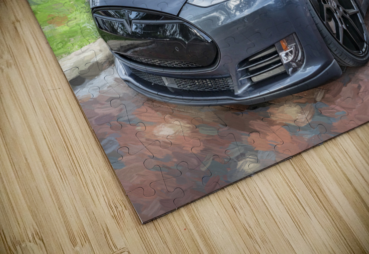2015 Grey Tesla Model S P85D X 4 Rich Franco Puzzle