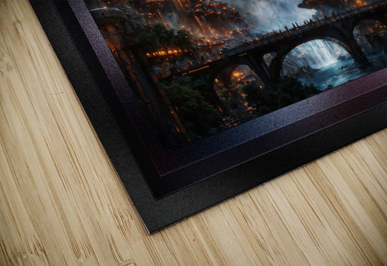 The Erkala Metropolis On Drepous IV Astounding AI Concept Architectural Art by Xzendor7 xzendor7 Puzzle