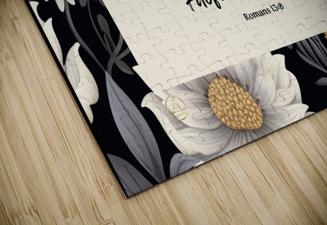 Romans 13:8 | Bible Verse Art | Wall Art Rescued Soul Puzzle