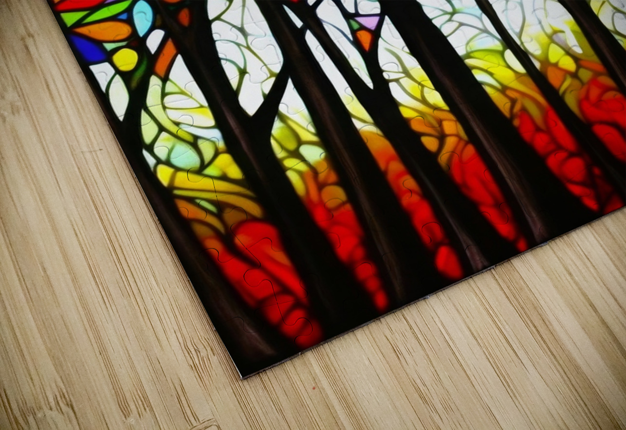 Forest Stain Glass SykArt Designs Puzzle