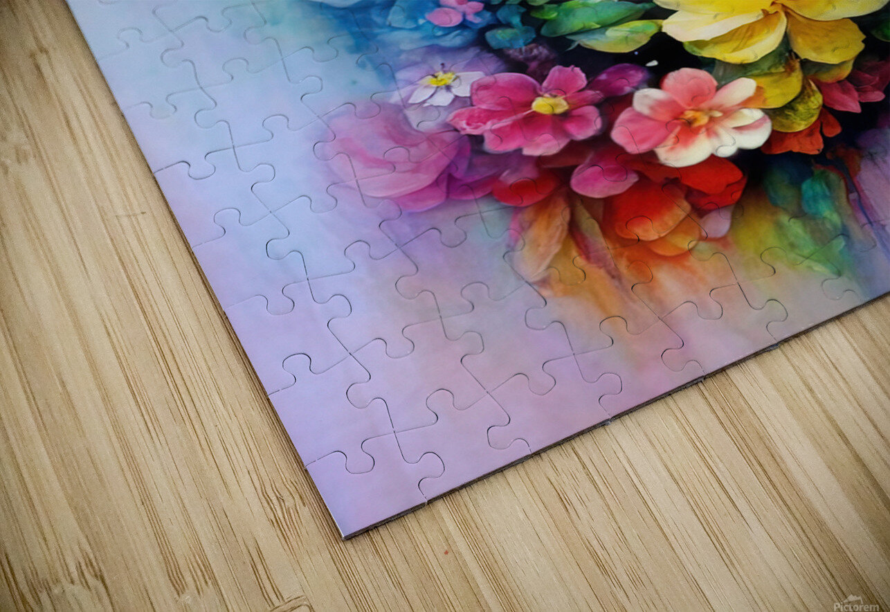 abstract oil painting of flowers 25 YURI KAZA Puzzle