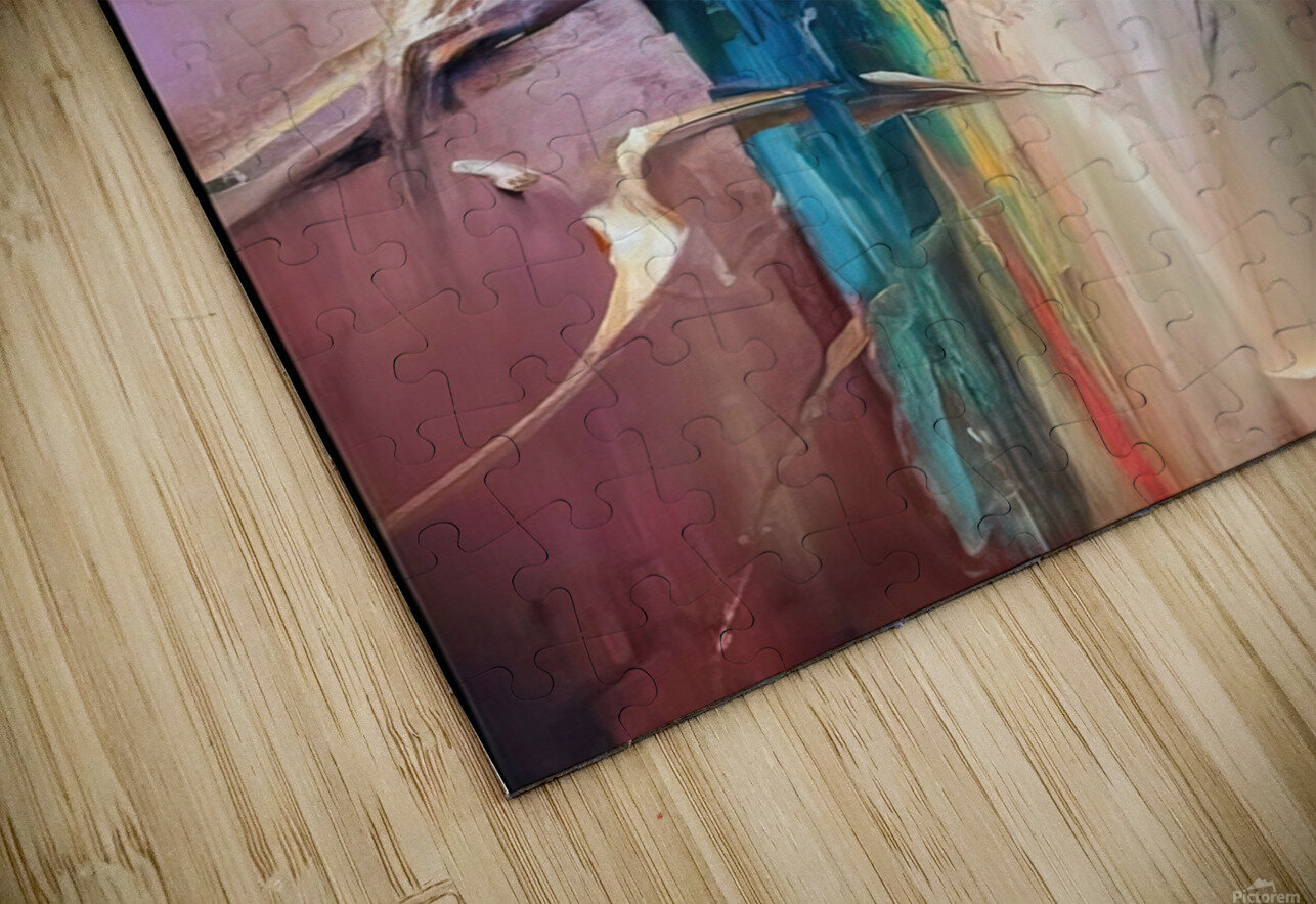 abstract oil painting of flowers 35 YURI KAZA Puzzle