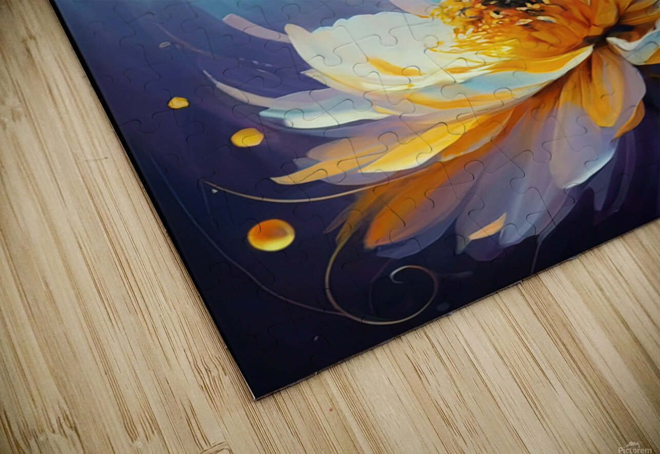 abstract oil painting of flowers 48 YURI KAZA Puzzle