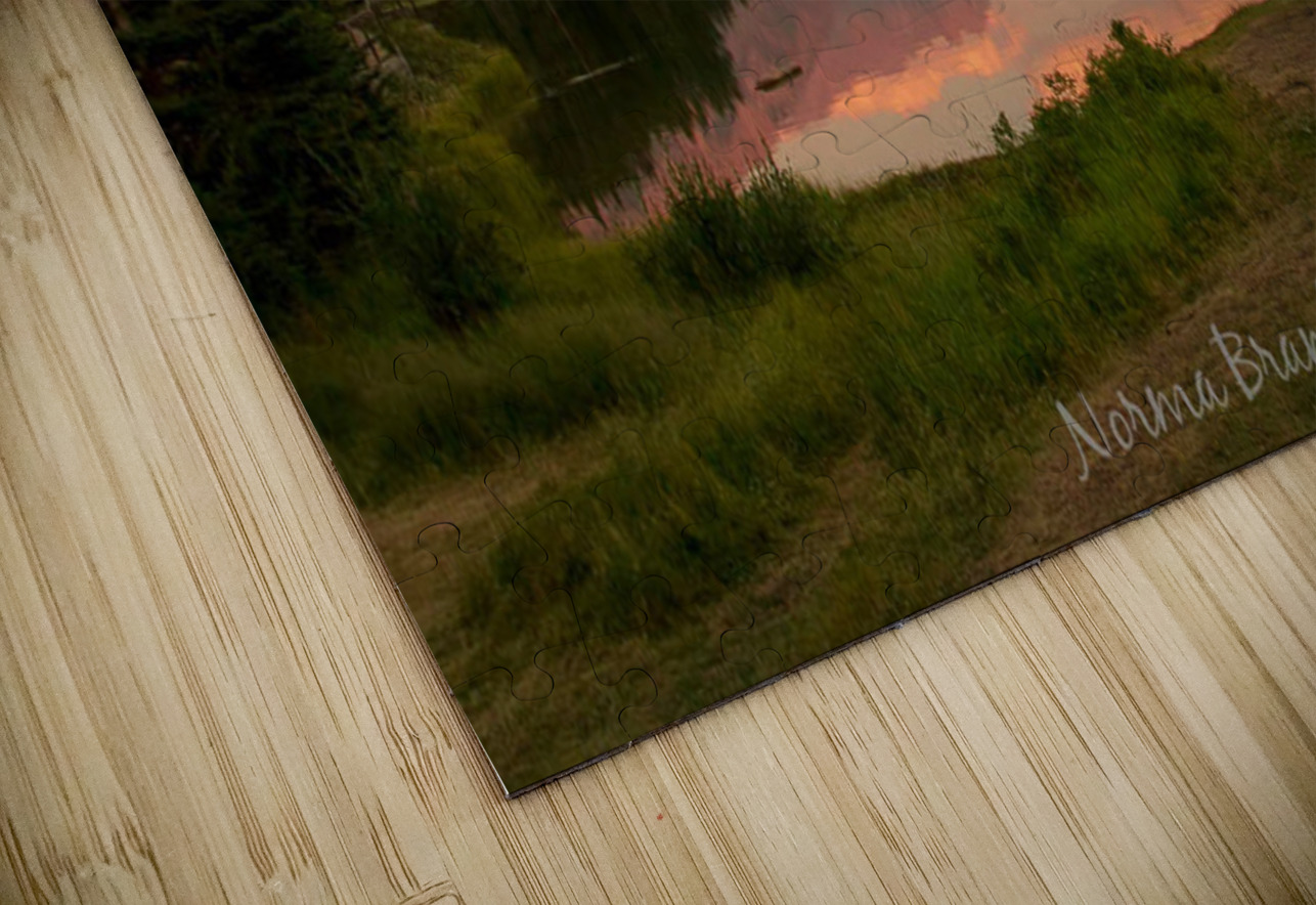 Banff Alberta Canada pond mountains Norma Brandsberg Photography Puzzle