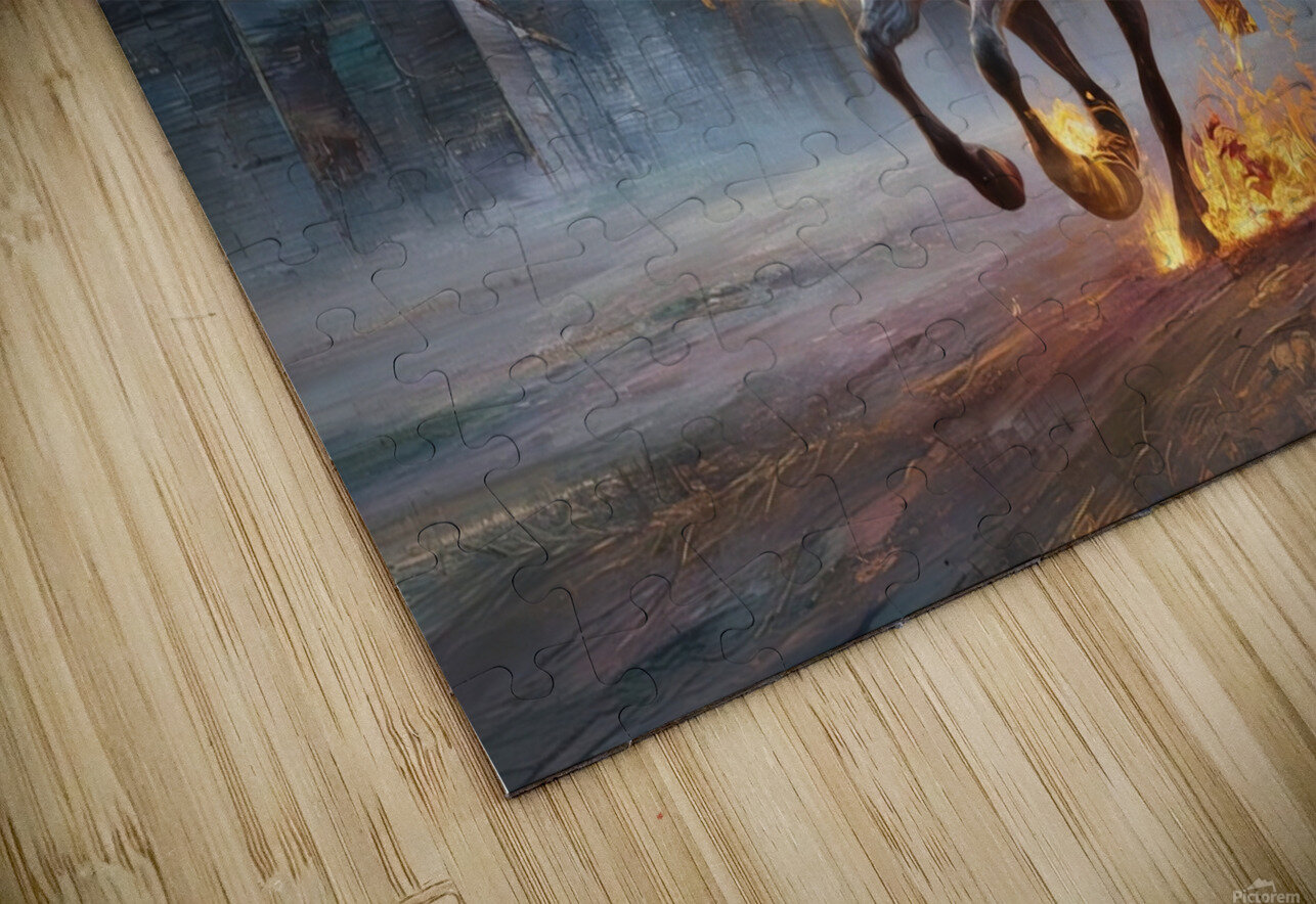 abstract oil painting of flowers 4 YURI KAZA Puzzle