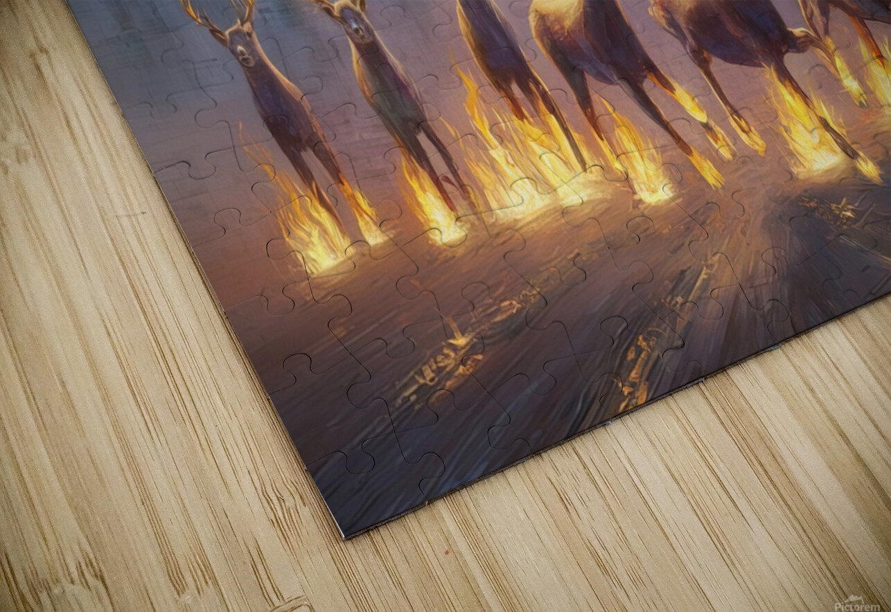 abstract oil painting of flowers 12 YURI KAZA Puzzle