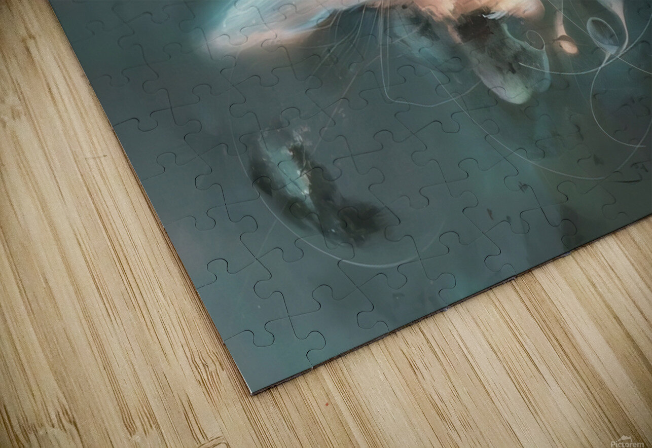 abstract oil painting of flowers 41 YURI KAZA Puzzle