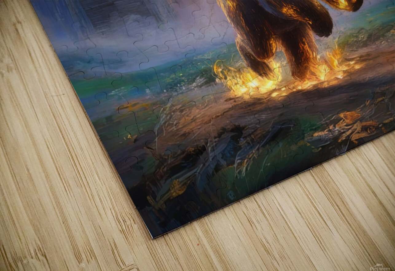 abstract oil painting of flowers 46 YURI KAZA Puzzle